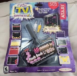 Jakks Pacific ATARI 10-in-1 TV Games Plug and Play Retro 80s Vintage Gaming